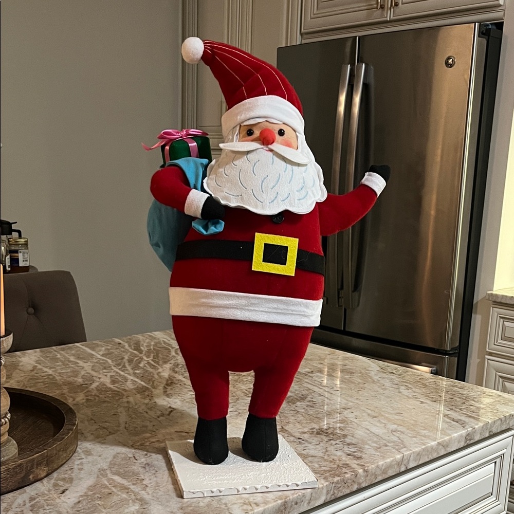 Festive Red Santa Claus Holiday Decoration